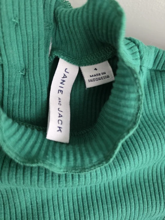 The Beaufort Bonnet Company Plaid 4t Skirt & Janie And Jack Green Blouse Outfit - Picture 5 of 7